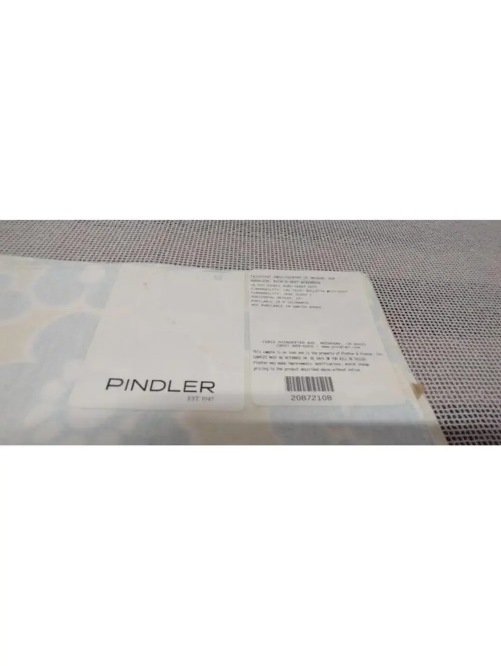 Pindler 100% Cotton Chartreuse Pop Art Blue Designer Fabric Sampler 23.5 x 24 in